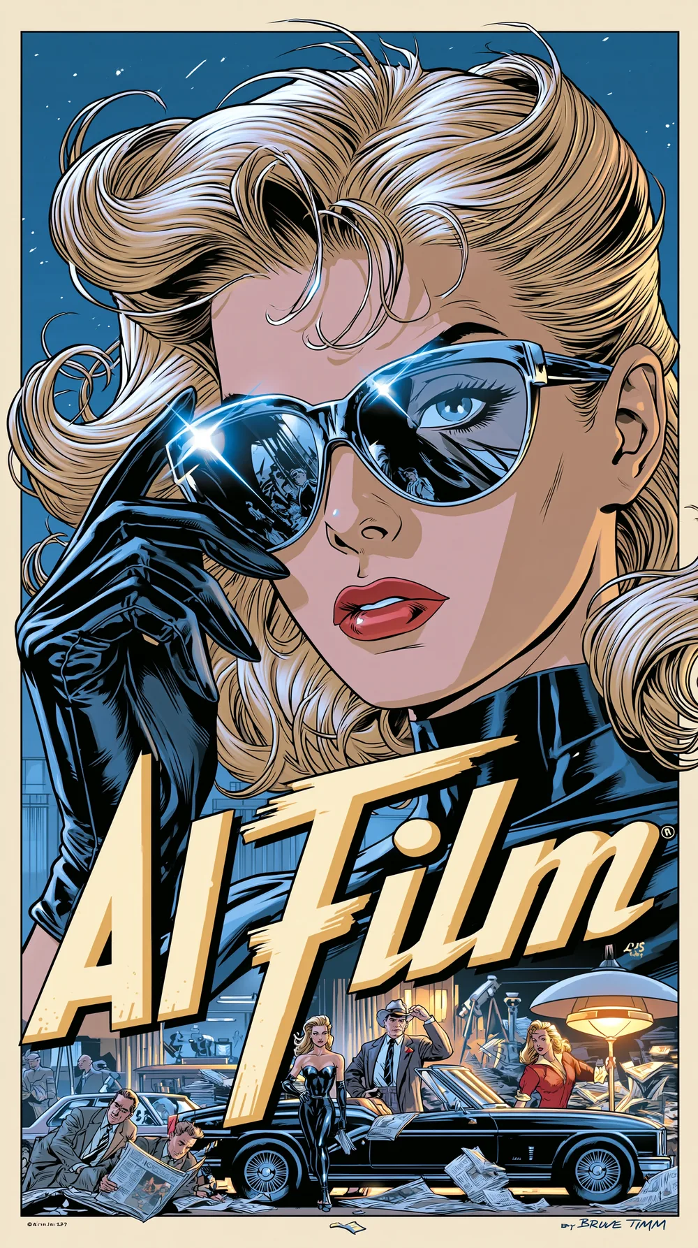 Style Frame Retro Noir